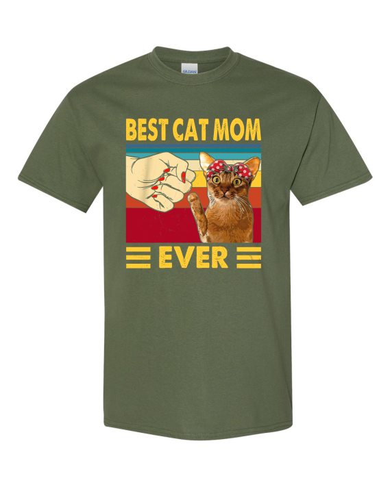 BEST CAT MOM  - T-shirt Col Rond Pour Adultes