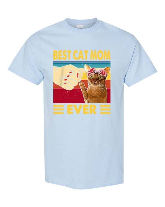 BEST CAT MOM  - T-shirt Col Rond Pour Adultes