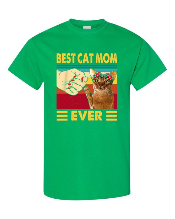BEST CAT MOM  - T-shirt Col Rond Pour Adultes