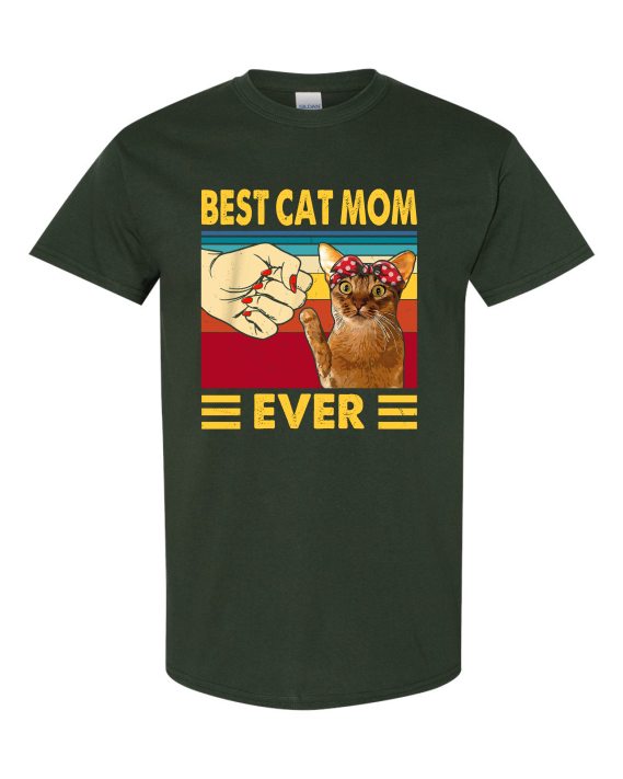 BEST CAT MOM  - T-shirt Col Rond Pour Adultes