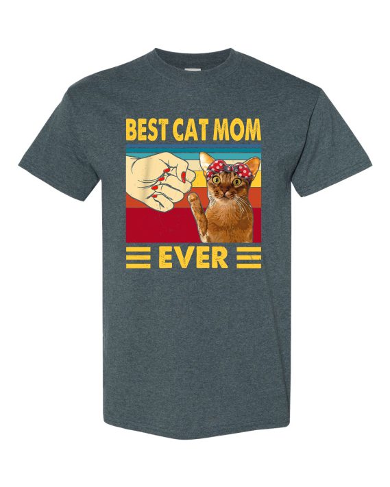 BEST CAT MOM  - T-shirt Col Rond Pour Adultes