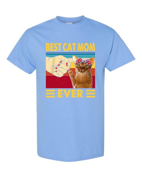 BEST CAT MOM  - T-shirt Col Rond Pour Adultes