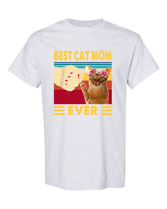 BEST CAT MOM  - T-shirt Col Rond Pour Adultes