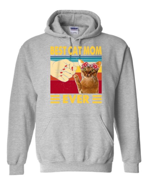 BEST CAT MOM  - Adult Hooded Sweatshirt (Unisex)