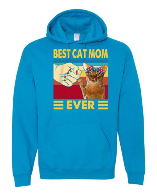 BEST CAT MOM  - Adult Hooded Sweatshirt (Unisex)