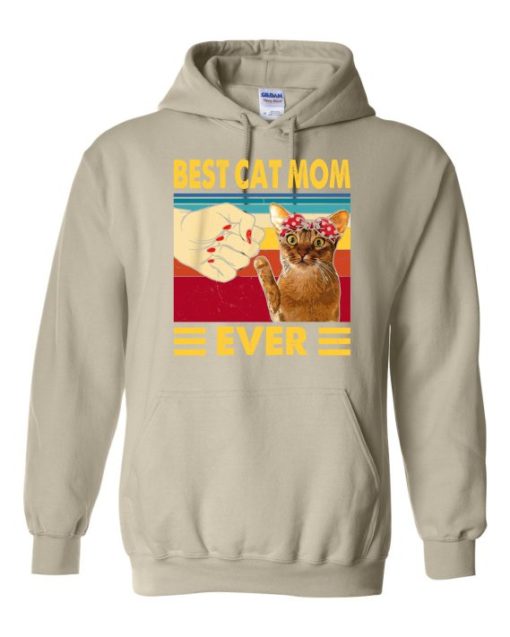 BEST CAT MOM  - Adult Hooded Sweatshirt (Unisex)