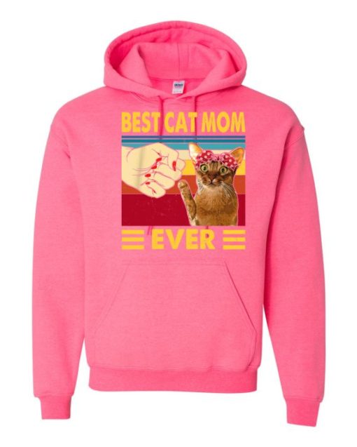 BEST CAT MOM  - Adult Hooded Sweatshirt (Unisex)