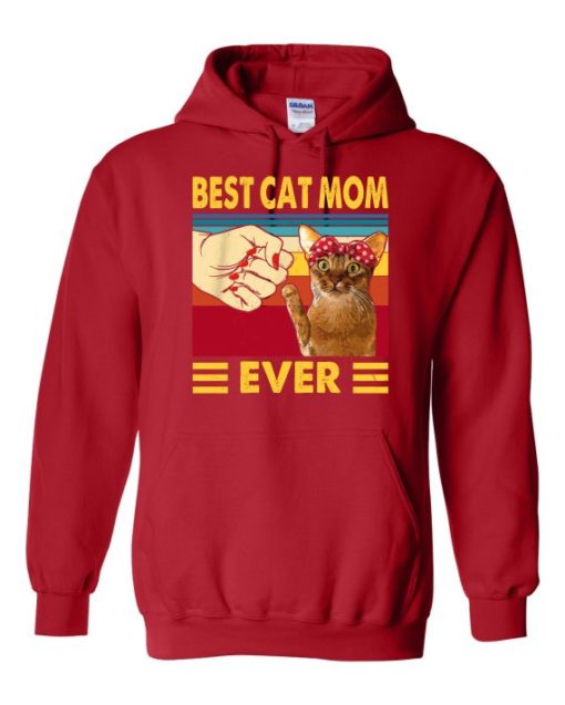 BEST CAT MOM  - Adult Hooded Sweatshirt (Unisex)