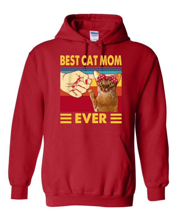 BEST CAT MOM  - Cotton Ouaté Kangourou (Unisexe) Pour Adulte