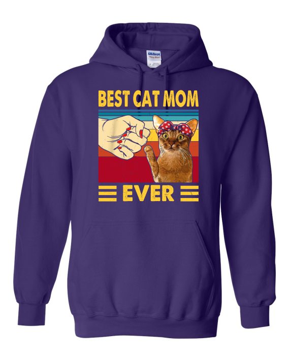 BEST CAT MOM  - Cotton Ouaté Kangourou (Unisexe) Pour Adulte