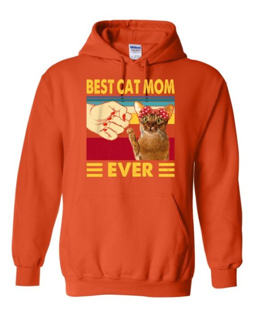 BEST CAT MOM  - Adult Hooded Sweatshirt (Unisex)