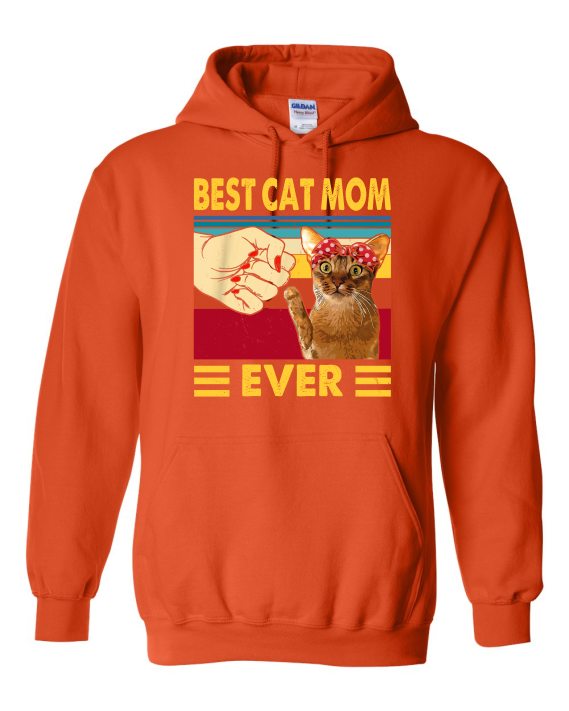 BEST CAT MOM  - Cotton Ouaté Kangourou (Unisexe) Pour Adulte