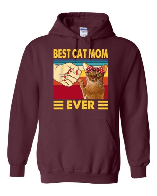 BEST CAT MOM  - Adult Hooded Sweatshirt (Unisex)