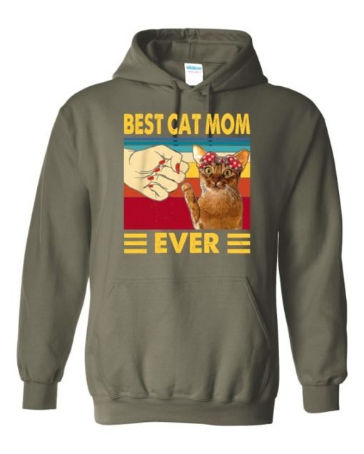 BEST CAT MOM  - Adult Hooded Sweatshirt (Unisex)