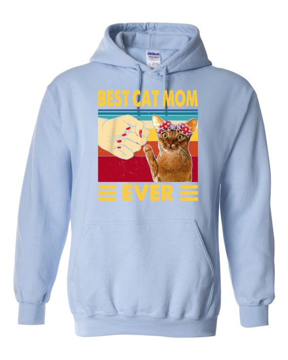 BEST CAT MOM  - Cotton Ouaté Kangourou (Unisexe) Pour Adulte