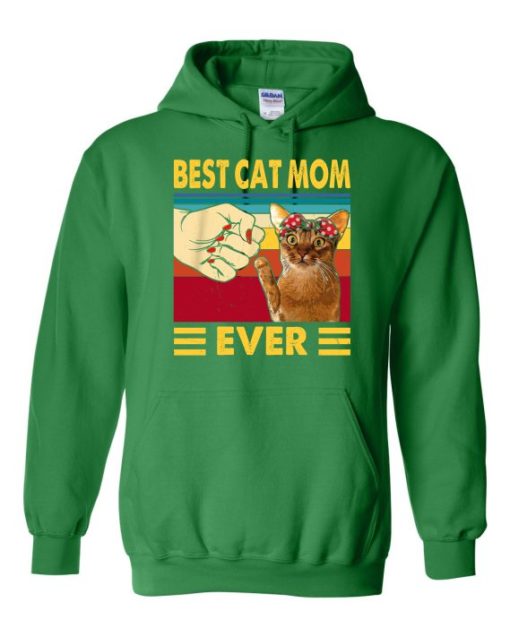 BEST CAT MOM  - Adult Hooded Sweatshirt (Unisex)