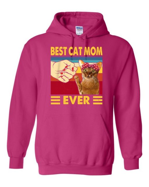 BEST CAT MOM  - Adult Hooded Sweatshirt (Unisex)