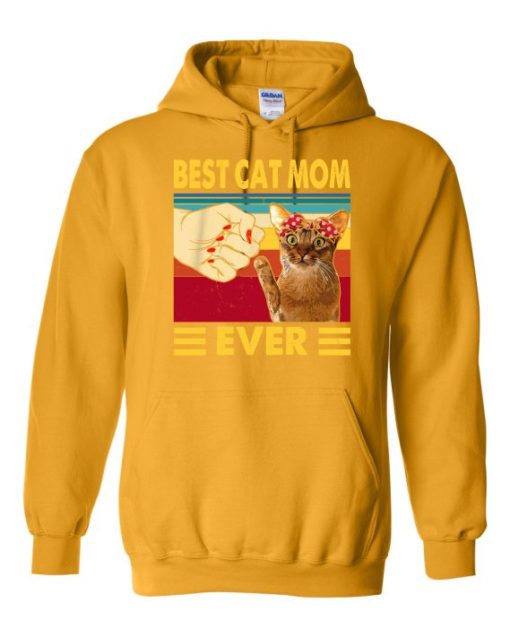 BEST CAT MOM  - Adult Hooded Sweatshirt (Unisex)