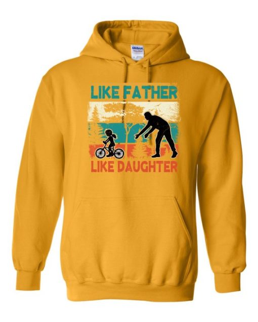 LIKE FATHER LIKE DAUGHTER YELLOW - Cotton Ouaté Kangourou (Unisexe) Pour Adulte