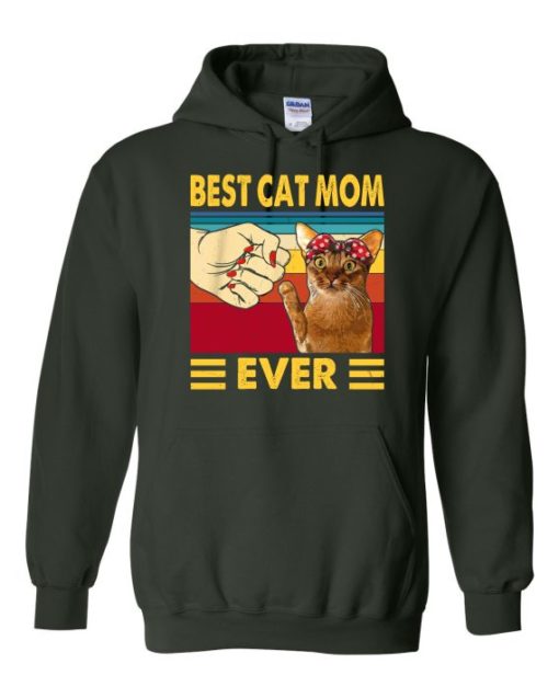 BEST CAT MOM  - Adult Hooded Sweatshirt (Unisex)