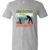 LIKE FATHER LIKE DAUGHTER YELLOW - T-shirt Col V Pour Adultes