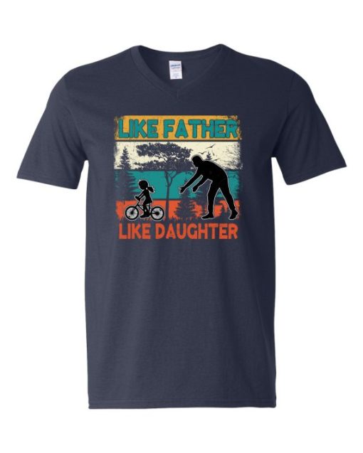 LIKE FATHER LIKE DAUGHTER 2  - Adult V-neck T-shirt