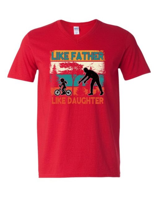 LIKE FATHER LIKE DAUGHTER 2  - Adult V-neck T-shirt