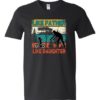 LIKE FATHER LIKE DAUGHTER YELLOW - T-shirt Col V Pour Adultes