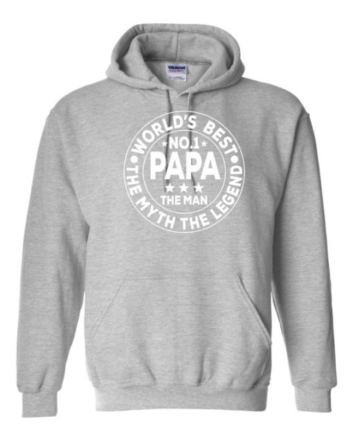 NO 1 PAPA CIRCLE  - Cotton Ouaté Kangourou (Unisexe) Pour Adulte
