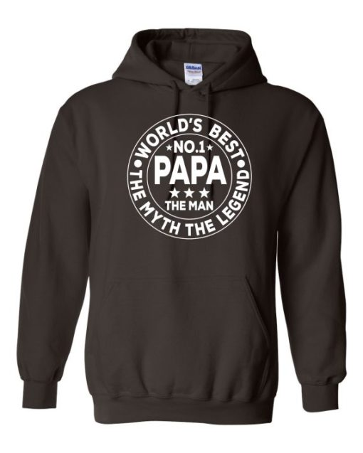 NO 1 PAPA CIRCLE  - Cotton Ouaté Kangourou (Unisexe) Pour Adulte