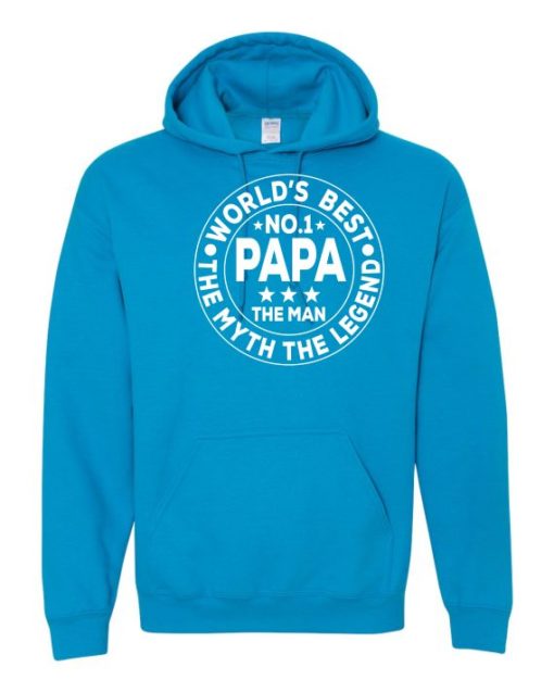 NO 1 PAPA CIRCLE  - Cotton Ouaté Kangourou (Unisexe) Pour Adulte