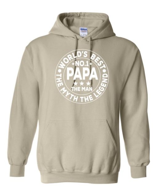 NO 1 PAPA CIRCLE  - Cotton Ouaté Kangourou (Unisexe) Pour Adulte