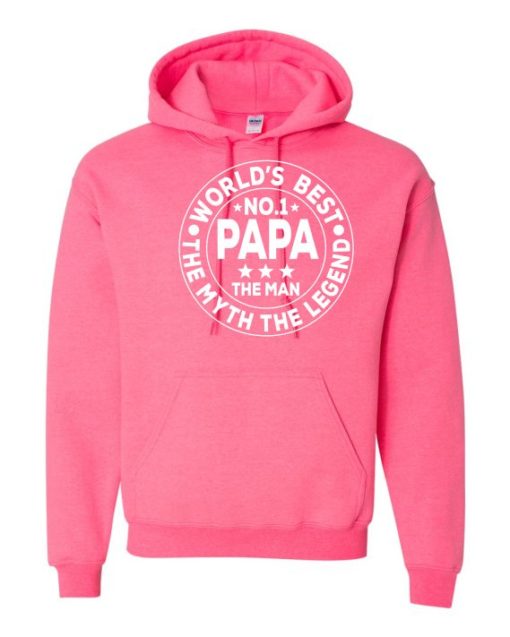 NO 1 PAPA CIRCLE  - Cotton Ouaté Kangourou (Unisexe) Pour Adulte