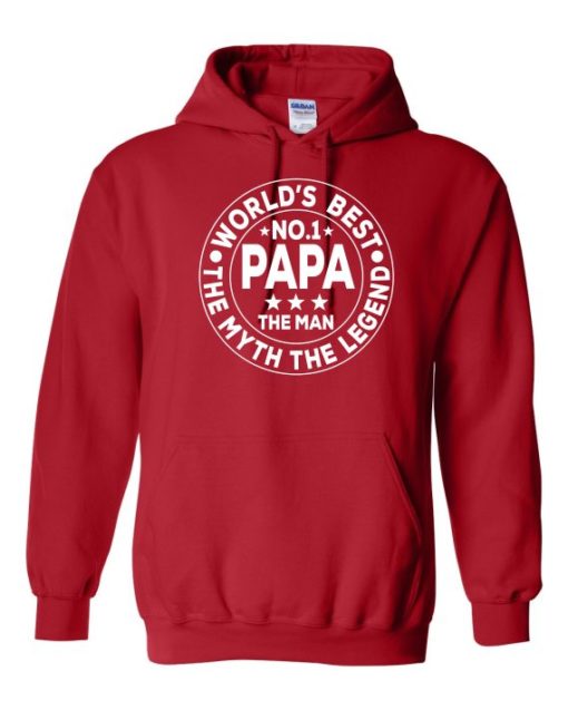 NO 1 PAPA CIRCLE  - Cotton Ouaté Kangourou (Unisexe) Pour Adulte