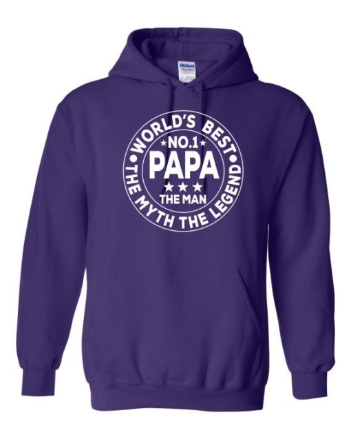 NO 1 PAPA CIRCLE  - Cotton Ouaté Kangourou (Unisexe) Pour Adulte