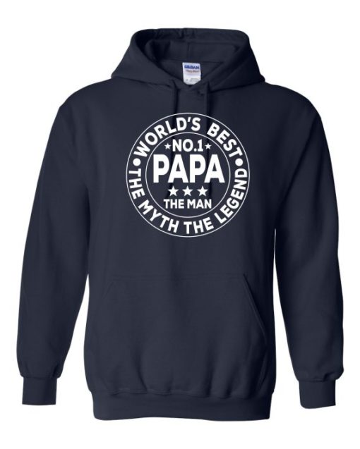 NO 1 PAPA CIRCLE  - Cotton Ouaté Kangourou (Unisexe) Pour Adulte