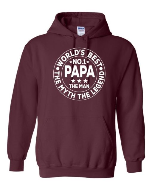 NO 1 PAPA CIRCLE  - Cotton Ouaté Kangourou (Unisexe) Pour Adulte