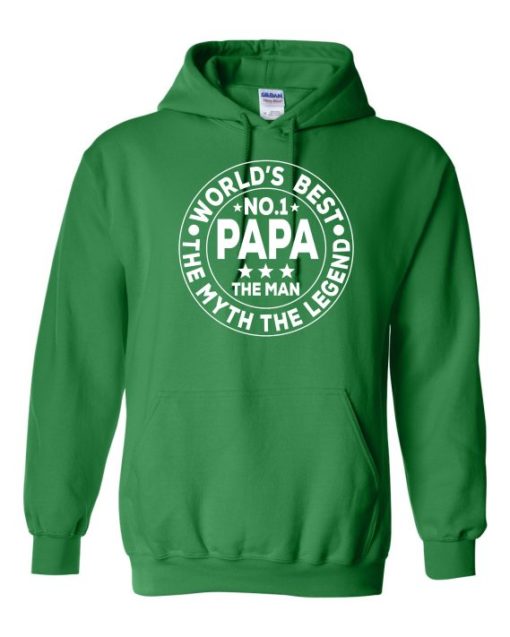 NO 1 PAPA CIRCLE  - Cotton Ouaté Kangourou (Unisexe) Pour Adulte