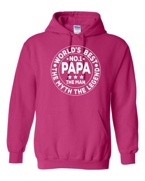 NO 1 PAPA CIRCLE  - Cotton Ouaté Kangourou (Unisexe) Pour Adulte