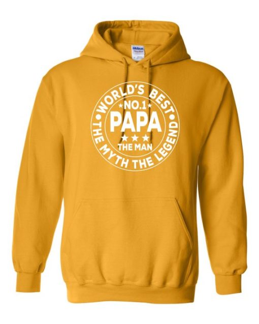 NO 1 PAPA CIRCLE  - Cotton Ouaté Kangourou (Unisexe) Pour Adulte