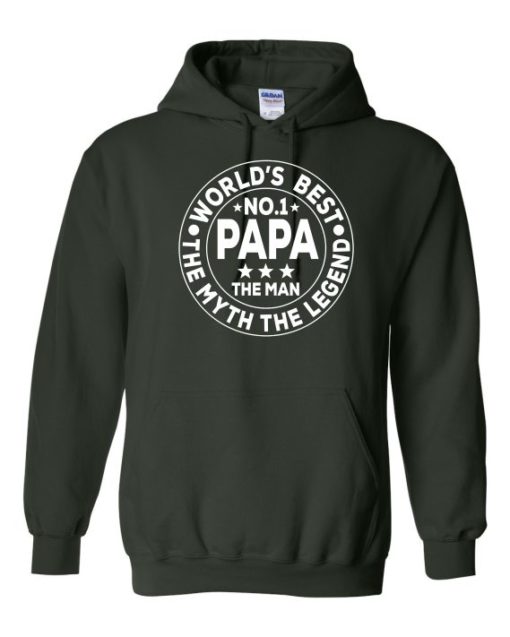 NO 1 PAPA CIRCLE  - Cotton Ouaté Kangourou (Unisexe) Pour Adulte