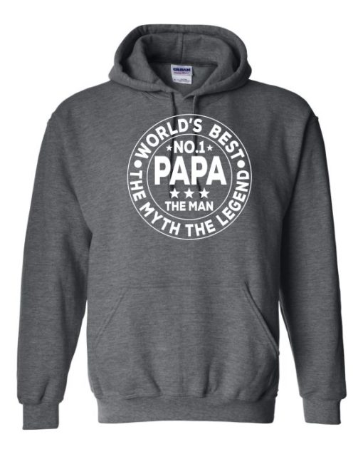 NO 1 PAPA CIRCLE  - Cotton Ouaté Kangourou (Unisexe) Pour Adulte