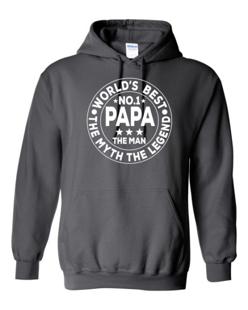 NO 1 PAPA CIRCLE  - Cotton Ouaté Kangourou (Unisexe) Pour Adulte