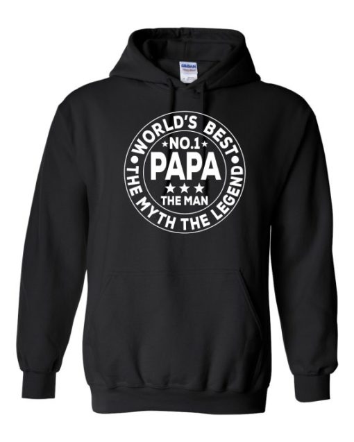 NO 1 PAPA CIRCLE  - Cotton Ouaté Kangourou (Unisexe) Pour Adulte