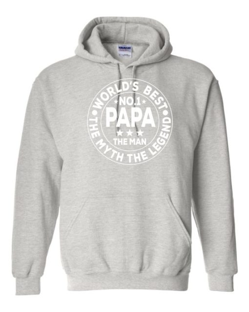 NO 1 PAPA CIRCLE  - Cotton Ouaté Kangourou (Unisexe) Pour Adulte
