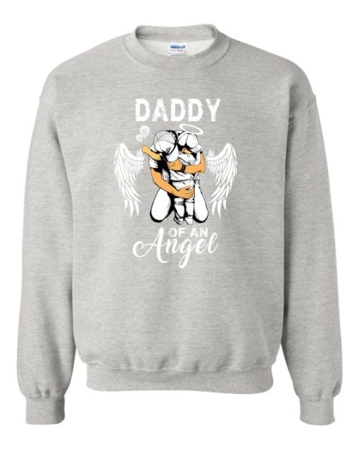 DADDY ANGEL  - Adult Crew Neck Sweatshirt (Unisex)