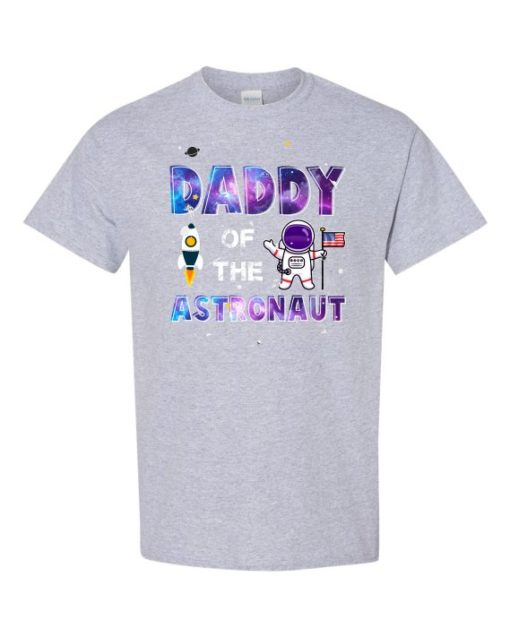 DADDY ASTRONAUT - Adult Round-neck T-shirt