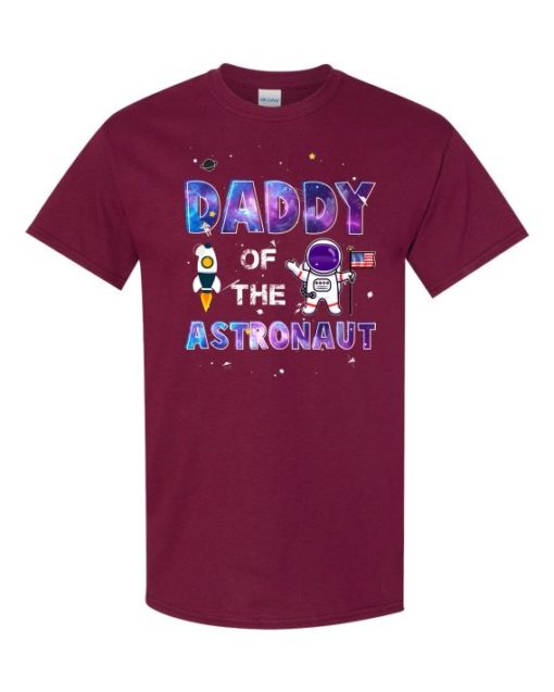 DADDY ASTRONAUT - Adult Round-neck T-shirt