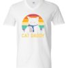CAT DADDY  - Adult V-neck T-shirt