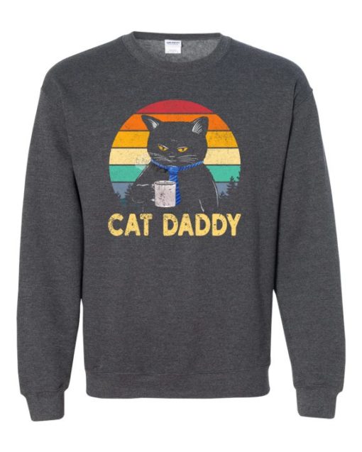 CAT DADDY  - Cotton Ouaté Col Rond (Unisexe) Pour Adultes
